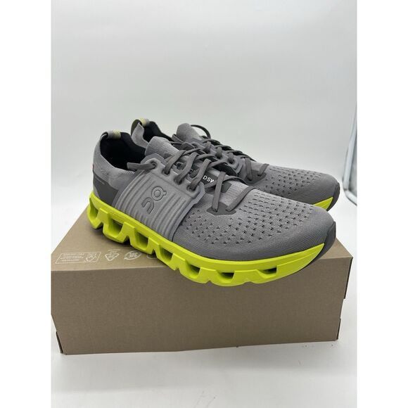 On Cloudswift 4 Alloy Lime Gray Running Sneakers 3MF10133348 Men's Size 11 New - Picture 3 of 9